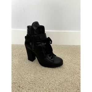 Prada Nappa Leather Sport Lace Up Boots